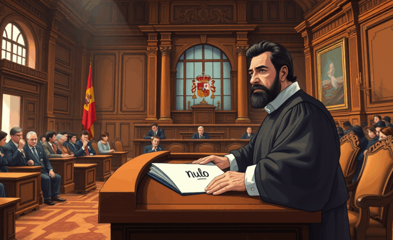 Imagen representativa del concepto de nulo legal en documentos.