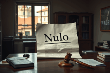 Un documento legal sin validez debido a falta de firma.