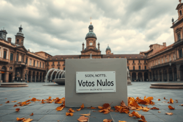 Imagen ilustrativa de un contrato legal con la palabra 'nulo' sellada.
