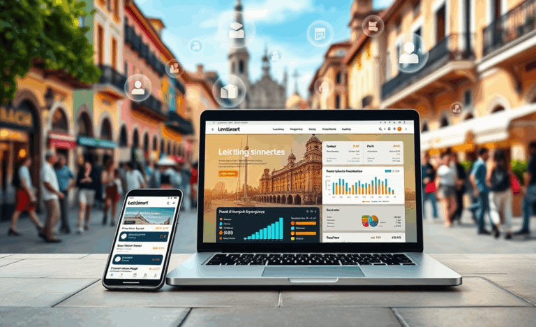 Persona utilizando un dispositivo móvil para gestionar un préstamo digital con Lendismart.